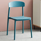 Modern Stackable Plastic Chair Open Back Dining Side Chair for Dining Room Peacock Blue 1 Piece Clearhalo 'Dining Chairs' 'Dining Tables & Seating' 'dining_chair' 'furn' 'furn_dining_chair' 'Furniture' 'furniture_dining_chair' 'Kitchen & Dining Furniture' 4832272