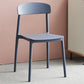 Modern Stackable Plastic Chair Open Back Dining Side Chair for Dining Room Gray Blue 1 Piece Clearhalo 'Dining Chairs' 'Dining Tables & Seating' 'dining_chair' 'furn' 'furn_dining_chair' 'Furniture' 'furniture_dining_chair' 'Kitchen & Dining Furniture' 4832287