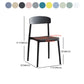 Modern Stackable Plastic Chair Open Back Dining Side Chair for Dining Room Clearhalo 'Dining Chairs' 'Dining Tables & Seating' 'dining_chair' 'furn' 'furn_dining_chair' 'Furniture' 'furniture_dining_chair' 'Kitchen & Dining Furniture' 4832293