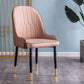 Modern Style Metal Armless Chair Faux Leather Side Chair for Dining Room Nude 1 Piece Clearhalo 'Dining Chairs' 'Dining Tables & Seating' 'dining_chair' 'furn' 'furn_dining_chair' 'Furniture' 'furniture_dining_chair' 'Kitchen & Dining Furniture' 4832388