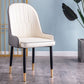 Modern Style Metal Armless Chair Faux Leather Side Chair for Dining Room White-Gray 1 Piece Clearhalo 'Dining Chairs' 'Dining Tables & Seating' 'dining_chair' 'furn' 'furn_dining_chair' 'Furniture' 'furniture_dining_chair' 'Kitchen & Dining Furniture' 4832391