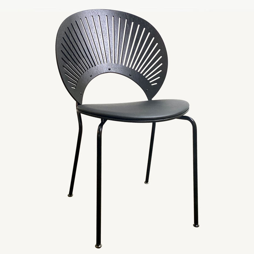 Metal Dining Room Chair Open Back Dining Side Black and Silver Chair Clearhalo 'Dining Chairs' 'Dining Tables & Seating' 'dining_chair' 'furn' 'furn_dining_chair' 'Furniture' 'furniture_dining_chair' 'Kitchen & Dining Furniture' 4832446