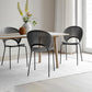 Metal Dining Room Chair Open Back Dining Side Black and Silver Chair Clearhalo 'Dining Chairs' 'Dining Tables & Seating' 'dining_chair' 'furn' 'furn_dining_chair' 'Furniture' 'furniture_dining_chair' 'Kitchen & Dining Furniture' 4832449