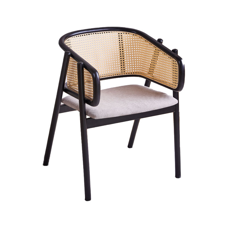 Contemporary Wood Home Dining Arm Chair Open Back Dining Side Chair Clearhalo 'Dining Chairs' 'Dining Tables & Seating' 'dining_chair' 'furn' 'furn_dining_chair' 'Furniture' 'furniture_dining_chair' 'Kitchen & Dining Furniture' 4832476