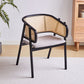 Contemporary Wood Home Dining Arm Chair Open Back Dining Side Chair Black Gray Clearhalo 'Dining Chairs' 'Dining Tables & Seating' 'dining_chair' 'furn' 'furn_dining_chair' 'Furniture' 'furniture_dining_chair' 'Kitchen & Dining Furniture' 4832492