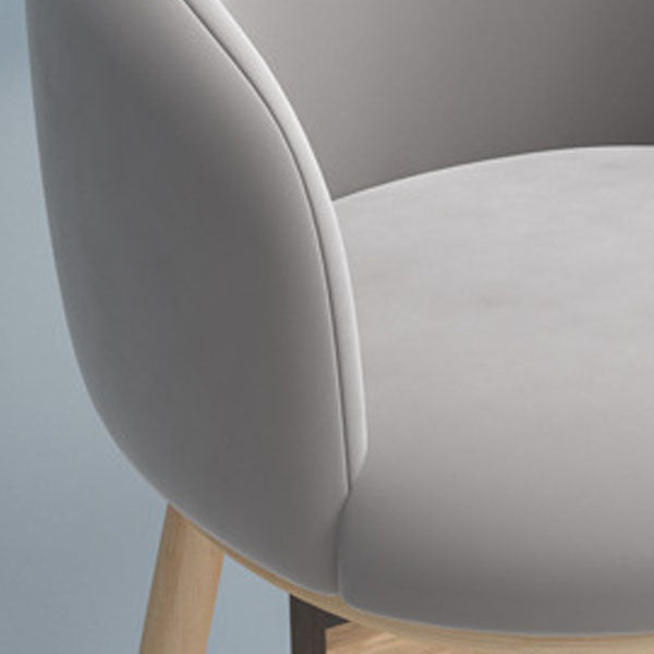 Modern Style Metal Arm Chair Upholstered Fabric Dining Side Chair(Set of 2) Clearhalo 'Dining Chairs' 'Dining Tables & Seating' 'dining_chair' 'furn' 'furn_dining_chair' 'Furniture' 'furniture_dining_chair' 'Kitchen & Dining Furniture' 4832507