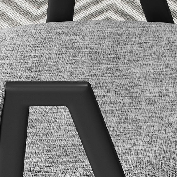 Modern Metal Arm Chair Open Back Dining Side Chair with Upholstered(Set of 4) Clearhalo 'Dining Chairs' 'Dining Tables & Seating' 'dining_chair' 'furn' 'furn_dining_chair' 'Furniture' 'furniture_dining_chair' 'Kitchen & Dining Furniture' 4832531