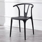 Contemporary Plastic Kitchen and Dining Room Chair Slat Back Side Chair Black 1 Piece Clearhalo 'Dining Chairs' 'Dining Tables & Seating' 'dining_chair' 'furn' 'furn_dining_chair' 'Furniture' 'furniture_dining_chair' 'Kitchen & Dining Furniture' 4832572