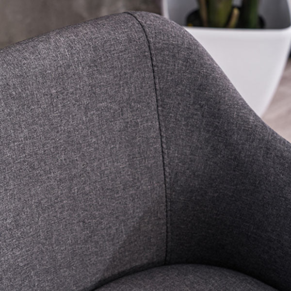 Modern Style Wood Arm Chair Upholstered Fabric Dining Side Chair 19.6"x19.6"x29.9" Clearhalo 'Dining Chairs' 'Dining Tables & Seating' 'dining_chair' 'furn' 'furn_dining_chair' 'Furniture' 'furniture_dining_chair' 'Kitchen & Dining Furniture' 4832603