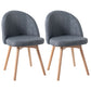 Modern Style Wood Chair Upholstered Fabric Dining Side Chair (Set of 2) Dark Gray 2 Piece Set Natural Wood Clearhalo 'Dining Chairs' 'Dining Tables & Seating' 'dining_chair' 'furn' 'furn_dining_chair' 'Furniture' 'furniture_dining_chair' 'Kitchen & Dining Furniture' 4832664