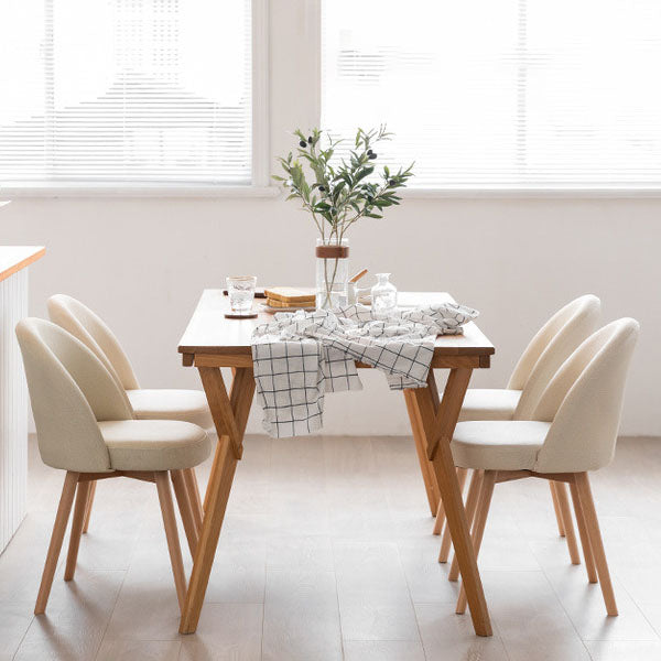 Modern Style Wood Chair Upholstered Fabric Dining Side Chair (Set of 2) Clearhalo 'Dining Chairs' 'Dining Tables & Seating' 'dining_chair' 'furn' 'furn_dining_chair' 'Furniture' 'furniture_dining_chair' 'Kitchen & Dining Furniture' 4832683