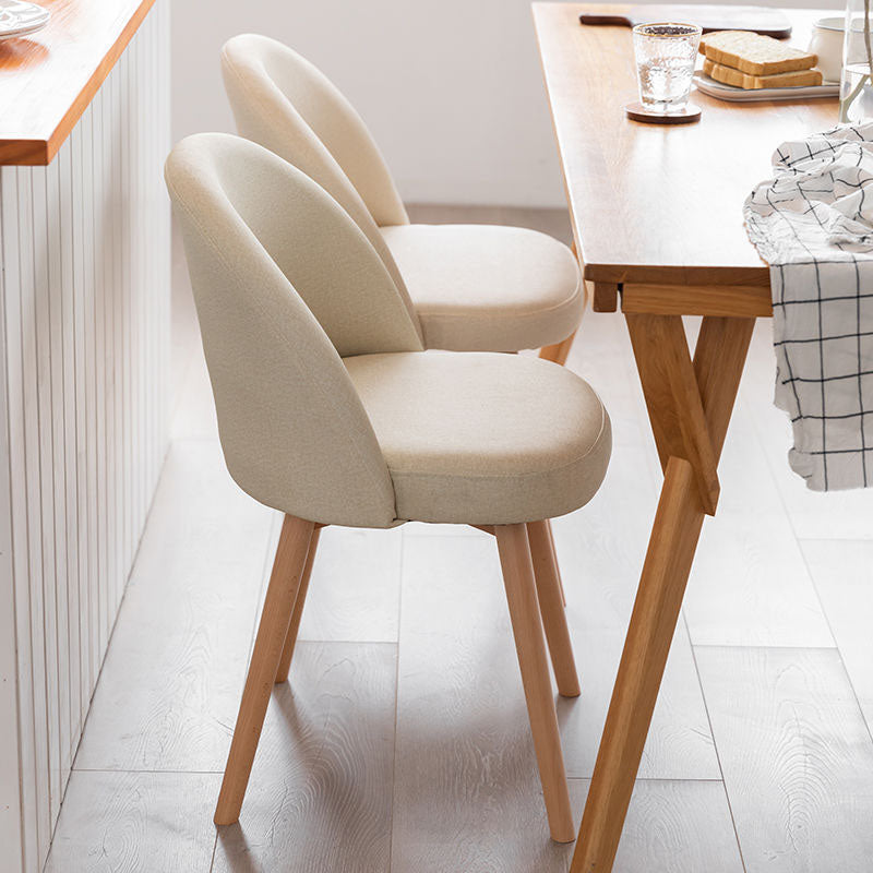 Modern Style Wood Chair Upholstered Fabric Dining Side Chair (Set of 2) Clearhalo 'Dining Chairs' 'Dining Tables & Seating' 'dining_chair' 'furn' 'furn_dining_chair' 'Furniture' 'furniture_dining_chair' 'Kitchen & Dining Furniture' 4832690