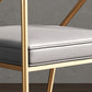 Glam Metal Kitchen and Dining Room Chair Open Back Dining Side Chairs Clearhalo 'Dining Chairs' 'Dining Tables & Seating' 'dining_chair' 'furn' 'furn_dining_chair' 'Furniture' 'furniture_dining_chair' 'Kitchen & Dining Furniture' 4832703