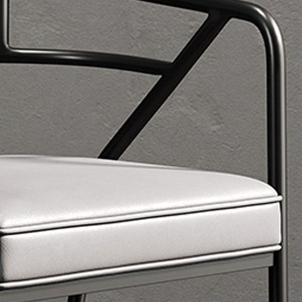 Glam Metal Kitchen and Dining Room Chair Open Back Dining Side Chairs Clearhalo 'Dining Chairs' 'Dining Tables & Seating' 'dining_chair' 'furn' 'furn_dining_chair' 'Furniture' 'furniture_dining_chair' 'Kitchen & Dining Furniture' 4832707