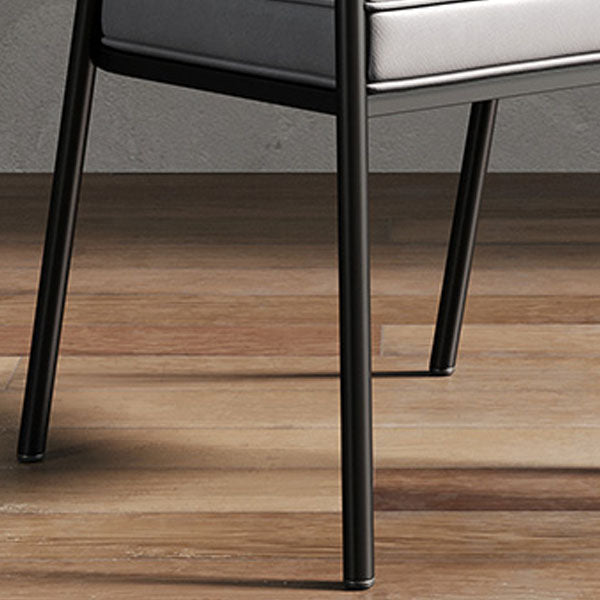 Glam Metal Kitchen and Dining Room Chair Open Back Dining Side Chairs Clearhalo 'Dining Chairs' 'Dining Tables & Seating' 'dining_chair' 'furn' 'furn_dining_chair' 'Furniture' 'furniture_dining_chair' 'Kitchen & Dining Furniture' 4832709