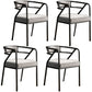 Glam Metal Kitchen and Dining Room Chair Open Back Dining Side Chairs Grey Velvet 4 Piece Set Clearhalo 'Dining Chairs' 'Dining Tables & Seating' 'dining_chair' 'furn' 'furn_dining_chair' 'Furniture' 'furniture_dining_chair' 'Kitchen & Dining Furniture' 4832724