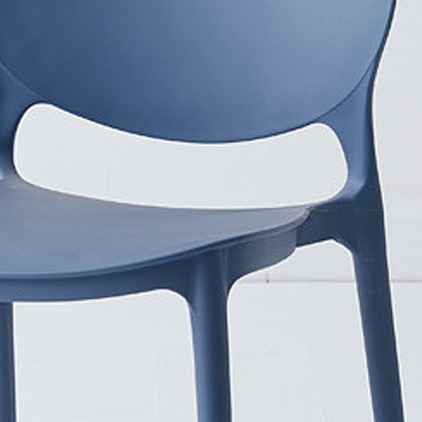Modern Style Stackable Plastic Chair Open Back Dining Side Chair (Set of 4) Clearhalo 'Dining Chairs' 'Dining Tables & Seating' 'dining_chair' 'furn' 'furn_dining_chair' 'Furniture' 'furniture_dining_chair' 'Kitchen & Dining Furniture' 4832770