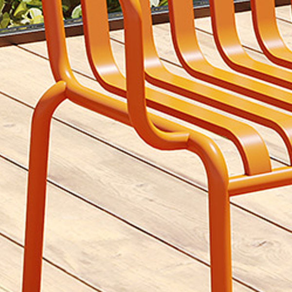 Contemporary Metal Kitchen and Dining Room Chair Slat Back Side Chair Clearhalo 'Dining Chairs' 'Dining Tables & Seating' 'dining_chair' 'furn' 'furn_dining_chair' 'Furniture' 'furniture_dining_chair' 'Kitchen & Dining Furniture' 4832795