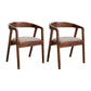 Modern Solid Wood Kitchen and Dining Room Chair Open Back Dining Side Chair Walnut 2 Piece Set Clearhalo 'Dining Chairs' 'Dining Tables & Seating' 'dining_chair' 'furn' 'furn_dining_chair' 'Furniture' 'furniture_dining_chair' 'Kitchen & Dining Furniture' 4832866