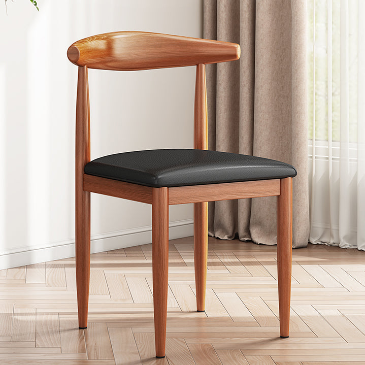 Modern Solid Wood Kitchen and Dining Room Chair Open Back Dining Side Chair Clearhalo 'Dining Chairs' 'Dining Tables & Seating' 'dining_chair' 'furn' 'furn_dining_chair' 'Furniture' 'furniture_dining_chair' 'Kitchen & Dining Furniture' 4832871