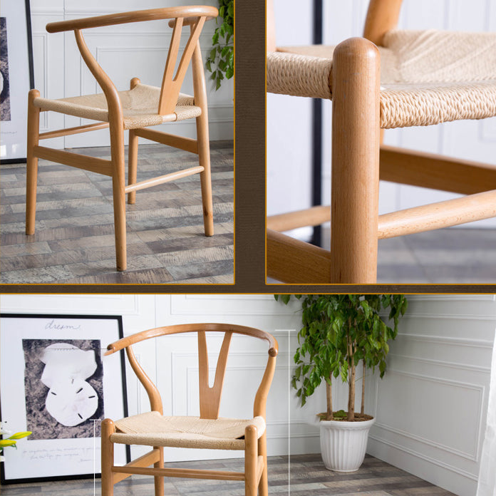 Modern Solid Wood Kitchen and Dining Room Chair Open Back Dining Side Chair Clearhalo 'Dining Chairs' 'Dining Tables & Seating' 'dining_chair' 'furn' 'furn_dining_chair' 'Furniture' 'furniture_dining_chair' 'Kitchen & Dining Furniture' 4832874