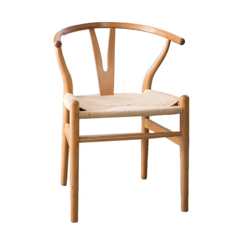 Modern Solid Wood Kitchen and Dining Room Chair Open Back Dining Side Chair Wood 1 Piece Clearhalo 'Dining Chairs' 'Dining Tables & Seating' 'dining_chair' 'furn' 'furn_dining_chair' 'Furniture' 'furniture_dining_chair' 'Kitchen & Dining Furniture' 4832885