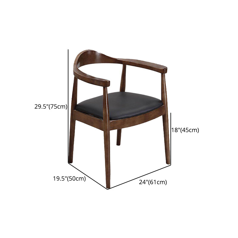 Modern Solid Wood Kitchen and Dining Room Chair Open Back Dining Side Chair Clearhalo 'Dining Chairs' 'Dining Tables & Seating' 'dining_chair' 'furn' 'furn_dining_chair' 'Furniture' 'furniture_dining_chair' 'Kitchen & Dining Furniture' 4832891