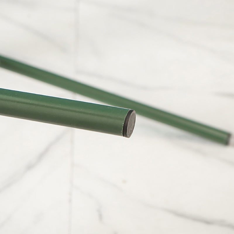 Modern Style Metal Arm Chair Open Back Dining Side Chair with Wood back Clearhalo 'Dining Chairs' 'Dining Tables & Seating' 'dining_chair' 'furn' 'furn_dining_chair' 'Furniture' 'furniture_dining_chair' 'Kitchen & Dining Furniture' 4832905