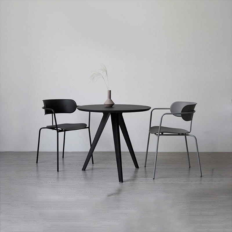 Glam Style Metal Arm Chair Open Back Side Chair for Dining Room (Set of 4) Clearhalo 'Dining Chairs' 'Dining Tables & Seating' 'dining_chair' 'furn' 'furn_dining_chair' 'Furniture' 'furniture_dining_chair' 'Kitchen & Dining Furniture' 4832938