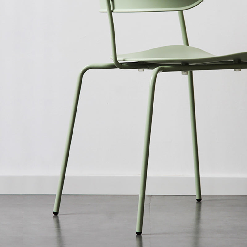 Glam Style Metal Arm Chair Open Back Side Chair for Dining Room (Set of 4) Clearhalo 'Dining Chairs' 'Dining Tables & Seating' 'dining_chair' 'furn' 'furn_dining_chair' 'Furniture' 'furniture_dining_chair' 'Kitchen & Dining Furniture' 4832946