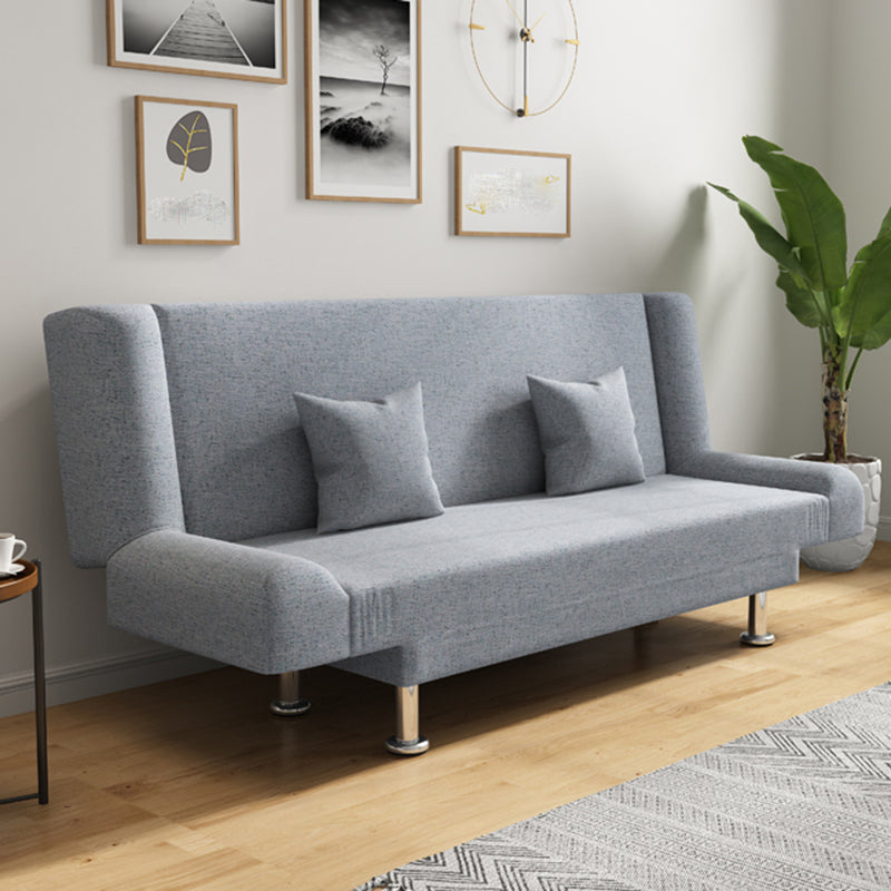 Cotton Blend 23"W Back Sofa Modern Armless Couch for Living Room Clearhalo 'furn' 'furn_sofas' 'Furniture' 'furniture_sofas' 'kitchen' 'kitchen_sofas' 'Living Room Furniture' 'Sofa' 'sofas' 4835934
