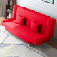 Cotton Blend 23"W Back Sofa Modern Armless Couch for Living Room Red Clearhalo 'furn' 'furn_sofas' 'Furniture' 'furniture_sofas' 'kitchen' 'kitchen_sofas' 'Living Room Furniture' 'Sofa' 'sofas' 4835935