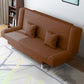 Cotton Blend 23"W Back Sofa Modern Armless Couch for Living Room Brown Clearhalo 'furn' 'furn_sofas' 'Furniture' 'furniture_sofas' 'kitchen' 'kitchen_sofas' 'Living Room Furniture' 'Sofa' 'sofas' 4835939