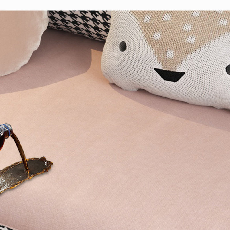 Faux Leather Modern Sofa 30 "W Square Arm Couch for Living Room Clearhalo 'furn' 'furn_sofas' 'Furniture' 'furniture_sofas' 'kitchen' 'kitchen_sofas' 'Living Room Furniture' 'Sofa' 'sofas' 4835996