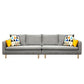 Linen Modern Sofa 30"W Square Arm Sofa for Living Room with Storage Light Gray Clearhalo 'furn' 'furn_sofas' 'Furniture' 'furniture_sofas' 'kitchen' 'kitchen_sofas' 'Living Room Furniture' 'Sofa' 'sofas' 4836006