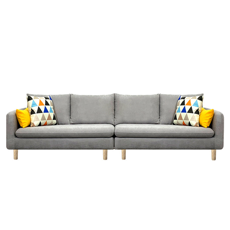 Linen Modern Sofa 30"W Square Arm Sofa for Living Room with Storage Light Gray Clearhalo 'furn' 'furn_sofas' 'Furniture' 'furniture_sofas' 'kitchen' 'kitchen_sofas' 'Living Room Furniture' 'Sofa' 'sofas' 4836006