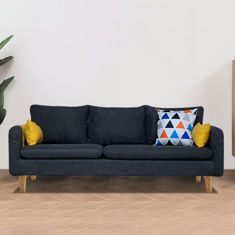 Linen Modern Sofa 30"W Square Arm Sofa for Living Room with Storage Dark Gray Clearhalo 'furn' 'furn_sofas' 'Furniture' 'furniture_sofas' 'kitchen' 'kitchen_sofas' 'Living Room Furniture' 'Sofa' 'sofas' 4836010
