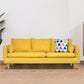 Linen Modern Sofa 30"W Square Arm Sofa for Living Room with Storage Yellow Clearhalo 'furn' 'furn_sofas' 'Furniture' 'furniture_sofas' 'kitchen' 'kitchen_sofas' 'Living Room Furniture' 'Sofa' 'sofas' 4836012