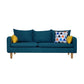 Square Arm Modern Sofa 30"W Linen Sofa for Living Room with Storage 69"L x 29.5"W x 29.5"H Blue Clearhalo 'furn' 'furn_sofas' 'Furniture' 'furniture_sofas' 'kitchen' 'kitchen_sofas' 'Living Room Furniture' 'Sofa' 'sofas' 4836018