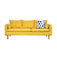 Square Arm Modern Sofa 30"W Linen Sofa for Living Room with Storage 69"L x 29.5"W x 29.5"H Yellow Clearhalo 'furn' 'furn_sofas' 'Furniture' 'furniture_sofas' 'kitchen' 'kitchen_sofas' 'Living Room Furniture' 'Sofa' 'sofas' 4836020