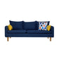 Square Arm Modern Sofa 30"W Linen Sofa for Living Room with Storage 69"L x 29.5"W x 29.5"H Dark Blue Clearhalo 'furn' 'furn_sofas' 'Furniture' 'furniture_sofas' 'kitchen' 'kitchen_sofas' 'Living Room Furniture' 'Sofa' 'sofas' 4836027
