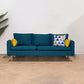 Square Arm Modern Sofa 30"W Linen Sofa for Living Room with Storage 79.5"L x 29.5"W x 29.5"H Blue Clearhalo 'furn' 'furn_sofas' 'Furniture' 'furniture_sofas' 'kitchen' 'kitchen_sofas' 'Living Room Furniture' 'Sofa' 'sofas' 4836037