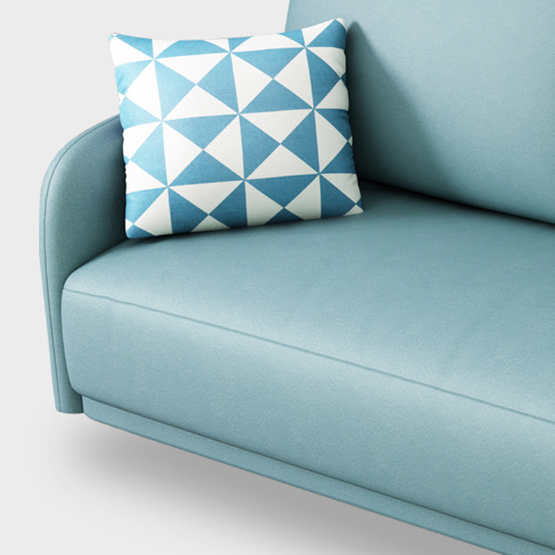 Contemporary Recliner Sofa Faux Leather Couch with Pillow Back Cushions Clearhalo 'Furniture' 'furniture_sofas' 'kitchen' 'kitchen_sofas' 'Living Room Furniture' 'Sofa' 'sofas' 4836124