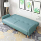 Contemporary Sewn Pillow Back Couch Reclining Sofa with Wooden Legs for Apartment Sky Blue 31.5"H x 75"L x 28"W Clearhalo 'Furniture' 'furniture_sofas' 'kitchen' 'kitchen_sofas' 'Living Room Furniture' 'Sofa' 'sofas' 4836129