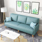 Contemporary Sewn Pillow Back Couch Reclining Sofa with Wooden Legs for Apartment Sky Blue 31.5''H x 81''L x 28''W Clearhalo 'Furniture' 'furniture_sofas' 'kitchen' 'kitchen_sofas' 'Living Room Furniture' 'Sofa' 'sofas' 4836138
