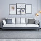 Scandinavian 3-seater Sofa Pillow Back Couch with Black Legs for Living Room Gray-White Memory Foam Clearhalo 'Furniture' 'furniture_sofas' 'kitchen' 'kitchen_sofas' 'Living Room Furniture' 'Sofa' 'sofas' 4836163
