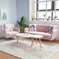 Modern Tight Back Couch Standard Velvet Tuxedo Arm Sofa in Green/Teal/Pink Clearhalo 'furn' 'furn_sofas' 'Furniture' 'furniture_sofas' 'kitchen' 'kitchen_sofas' 'Living Room Furniture' 'Sofa' 'sofas' 4836196