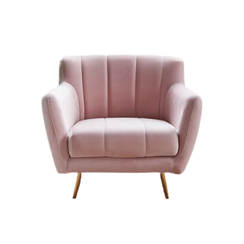Modern Tight Back Couch Standard Velvet Tuxedo Arm Sofa in Green/Teal/Pink Clearhalo 'furn' 'furn_sofas' 'Furniture' 'furniture_sofas' 'kitchen' 'kitchen_sofas' 'Living Room Furniture' 'Sofa' 'sofas' 4836209