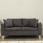 Scandinavian Tuxedo Arm Sofa Slipcovered Loveseat with Storage and Pillow Back Dark Gray Clearhalo 'Furniture' 'furniture_sofas' 'kitchen' 'kitchen_sofas' 'Living Room Furniture' 'Sofa' 'sofas' 4836253