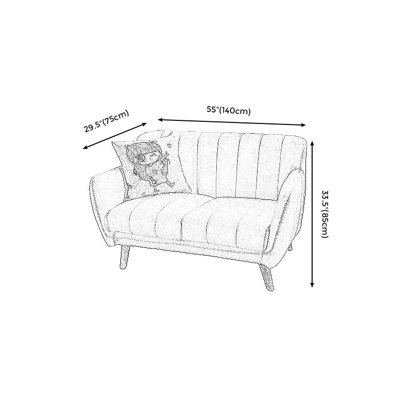 Modern Stain-Resistant Leather Sofa Square Arm Settee with Tight Back Clearhalo 'furn' 'furn_sofas' 'Furniture' 'furniture_sofas' 'kitchen' 'kitchen_sofas' 'Living Room Furniture' 'Sofa' 'sofas' 4836305